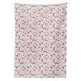 thumbnail image 2 of Mid Century Tablecloth, Grid of Random Geometrical Shapes and Lines Modernist Approach, Rectangle Satin Table Cover Accent for Dining Room and Kitchen, 60" X 90", Pale Pink Beige Grey, by Ambesonne, 2 of 2