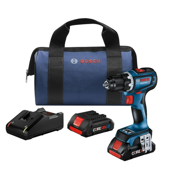 Kit de taladro/destornillador BOSCH GSR18V-800CB24 de 18 V sin escobillas, 4 Ah, x2