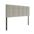 thumbnail image 2 of Home Design Gina Twin Tufted Upholstered Headboard with Button Tufts and Adjustable Height, Warm Gray, Easy assembly, 2 of 7