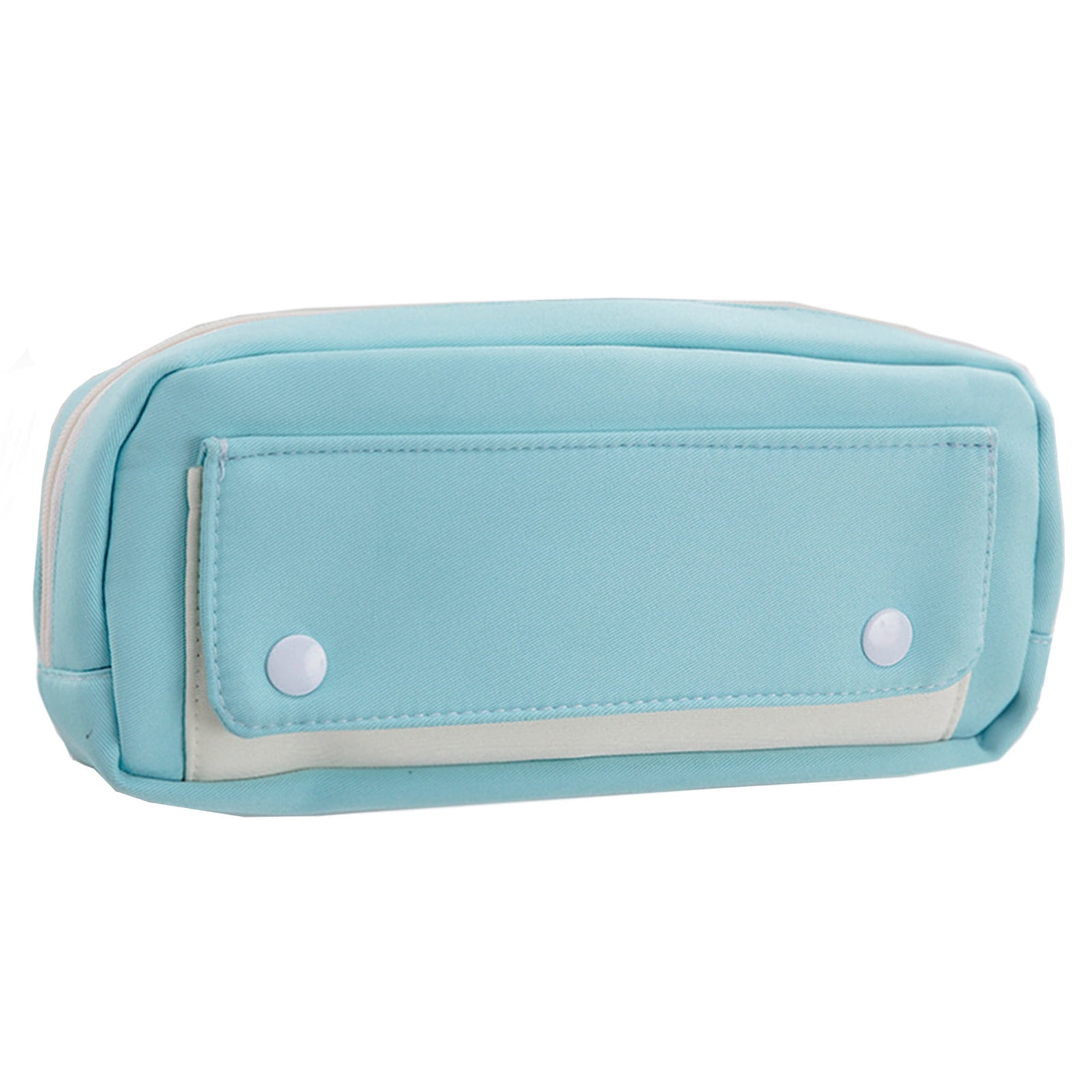 Pompotops Pencil Case Pen Bag Holder Pouch, Three-layer Color