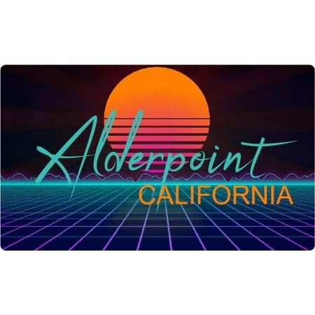 

Alderpoint California 4 X 2.25-Inch Fridge Magnet Retro Neon Design