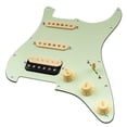 thumbnail image 4 of Musiclily Pro Auto-Split Pre-wired Standard HSS Pickguard with Artec Pickups Alnico 5 Magnet for ST Style Electric Guitar, 3ply Mint Green, 4 of 5