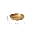 thumbnail image 5 of Serene Spaces Living 2" Gold Round Decorative Iron Bowl - Large Table Centerpiece, Golden Container for Floral Arrangement, Fruits, Vegetables, Candies, Accessories, Single, 5 of 6