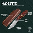 thumbnail image 6 of B20 N690 Steel Orange G Micarta Handle Fixed Blade, 6 of 7