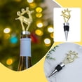 thumbnail image 2 of Snowman Santa Themed Bottle Stopper for Festive Holiday Kitchen Dining and Bar Use, 2 of 6