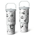 thumbnail image 2 of 1pc Christmas 30oz Tumbler with Straw & Handle - Insulated Stainless Steel Cup | Holiday Gift for Man Women (Christmas, Valentine's, Birthday), 2 of 7