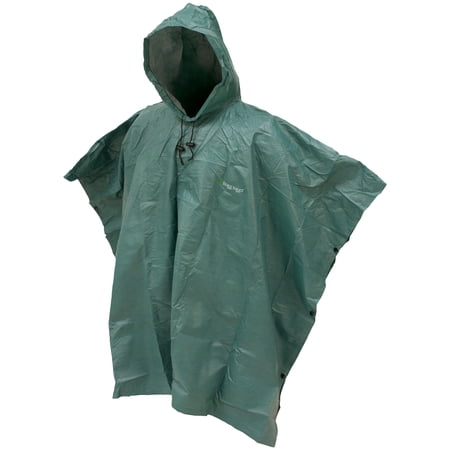 Frogg Toggs Ultra-Lite2 Waterproof Breathable Poncho, Dark Green, One Size