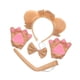 thumbnail image 5 of Lion Tail Ears Costume Set Diadema Cosplay Headwear Photo Props Pajarita Guantes para Festival Fiesta Decoración Fiestas temáticas de animales Yinane Orejas de cola de disfraz, 5 of 8