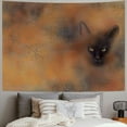 thumbnail image 2 of Orinice Cat Tapestry Wall Hanging Unique Style Graphic Tapestries Home Wall Decor Art Living Room Bedroom Apartment Farmhouse Dorm 40x60inch, 2 of 6