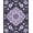 Purple, Pattern 2, variant on ODIKA 4' x 6' Machine Washable Non-Slip Area Rug, Middle Eastern Leaf High Traffic Rug, Green, 274955