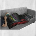 thumbnail image 6 of Video Games Soft Flannel Fleece Blanket, Arcade Machine Retro Gaming Fun Joystick Buttons Vintage 80's 90's Electronic, Cozy Plush for Indoor and Outdoor Use, 70" x 90", Multicolor, by Ambesonne, 6 of 6