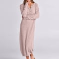 thumbnail image 5 of Manxivoo Sweater Dress Women's Solid Color Fashion Casual Long Sleeve Button High Waist Knitted Dress Fall Dresses for Women 2023 Pink, 5 of 7