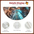 thumbnail image 3 of Defioc Dragon And White Tiger for Christmas Tree Skirt Snowman Xmas Tree Skirt Farmhouse Christmas Decorations Tree Mat for Holiday Party Decor-36", 3 of 6