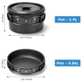 thumbnail image 6 of Dolhoo Lightweight Cookware Set, All In Set Equipment Cookware Set, 2 People In One Camp Equipment And All In One And Picnics One Camp Set, People Ideal And Picnics Equipment, 6 of 9