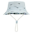 thumbnail image 6 of Ponceau Baby Sun Hat UPF 50+ Sun Protection Summer Beach Hat Cute Baby Bucket Hat Wide Brim Toddler Sun Hats for Boys Girls Blue L, 6 of 6