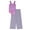 lilac, variant on Kensie Girl Girls' 2-Piece Swimsuit Pants Set Color: lilac Size: 7 - 8