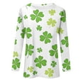 thumbnail image 3 of BDPORKAS Women's St Patrick's Day T-Shirt Lucky Irish Shamrock Long Sleeve Paddy's Day Graphic Tees Tops, 3 of 4