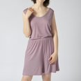 thumbnail image 3 of SWSMCLT Women's Billowy Plus Size Pajama Set Comfy Cotton Fall Light Cute 2 Piece Nightwear Breathable Loungewear Set Purple Medium, 3 of 5