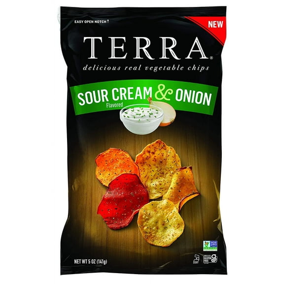 Pack of 12, Terra Chips Sour Cream & Onion, 5 oz