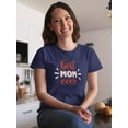 thumbnail image 2 of Best Mom Ever Cheerful Shaped T-Shirt Women -Image by Shutterstock, Female 3X-Large, 2 of 4