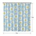 thumbnail image 5 of Waterproof Cute Boho Daisy Shower Curtain 72x72 Inch Boho Style Polyester Unique Shower Curtain for Bathroom Hotel Home Decor with 12 Plastic Hooks, 5 of 5