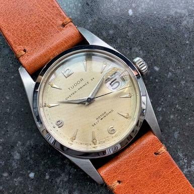 - TUDOR Men's Oyster Prince 7914 Automatic w/Date, c.1957 Swiss Vintage LV349brn