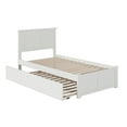 thumbnail image 2 of Madison Platform Bed with Flat Panel Foot Board and Twin Size Urban Trundle Bed in Multiple Colors and Sizes, 2 of 7
