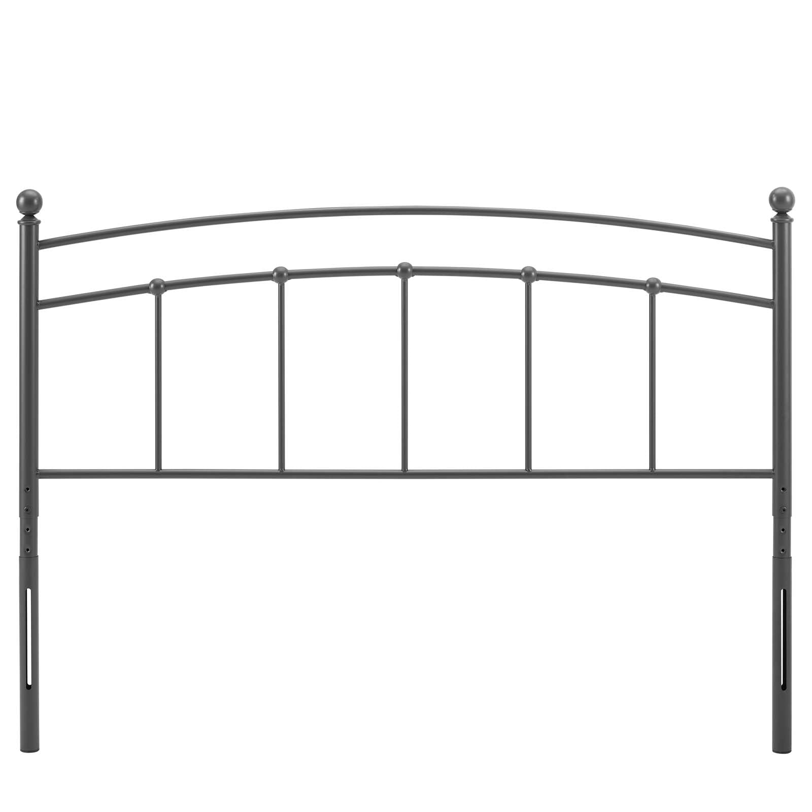 Headboard, Queen Size, Metal, Grey Gray, Modern Contemporary Urban Design, Bedroom Master Guest Suite