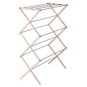 Household Essentials X-Frame Clothes Drying Rack: Stabile Frame, Smooth Rods, 23.8 Ft Hanging Space