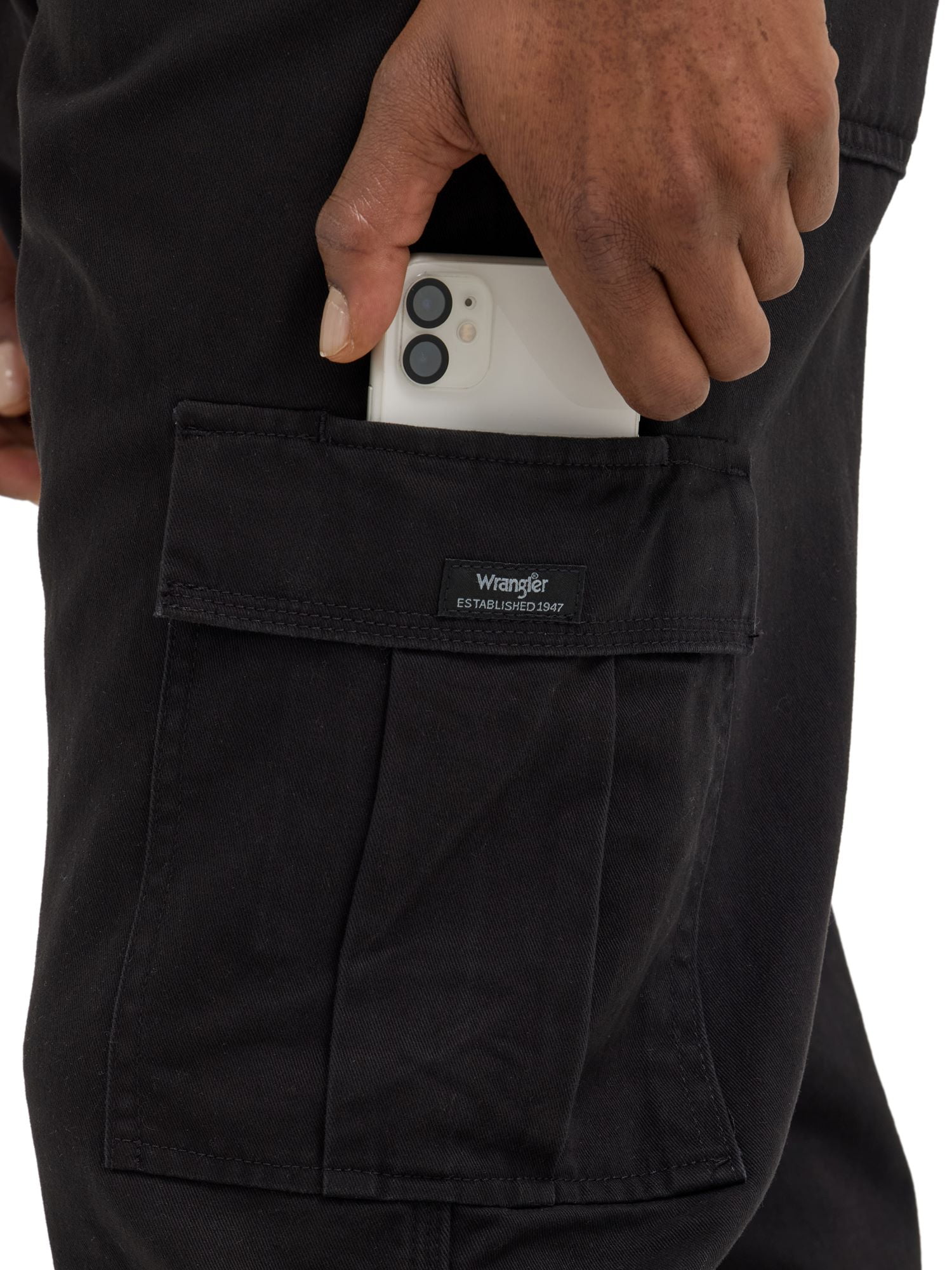Wrangler Men's and Big Men's Relaxed Fit Fleece Lined Cargo Pant