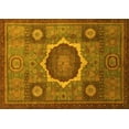 thumbnail image 1 of Ahgly Company Machine Washable Indoor Rectangle Oriental Yellow Modern Area Rugs, 6' x 9', 1 of 4