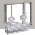thumbnail image 3 of Cerradura Ventana Acero Inoxidable Plateado Con Manija Redonda Doble Orificio Cerradura Puerta Y Ventana Sin Perforaciones Cerradura Puerta Dispositivo Límite Antirrobo Seguridad Protectora (2 Piezas), 3 of 9
