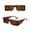 Brown, variant on Only Moment Women Large Sunglasses Polyester UV 400 Glasses Oversized Classic Trend Ladies Sunglasses Sparkling Large Frame Red One Size