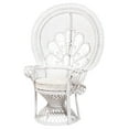 thumbnail image 2 of bali & pari Ediva Rattan BOHO Peacock Chair, White, 2 of 10