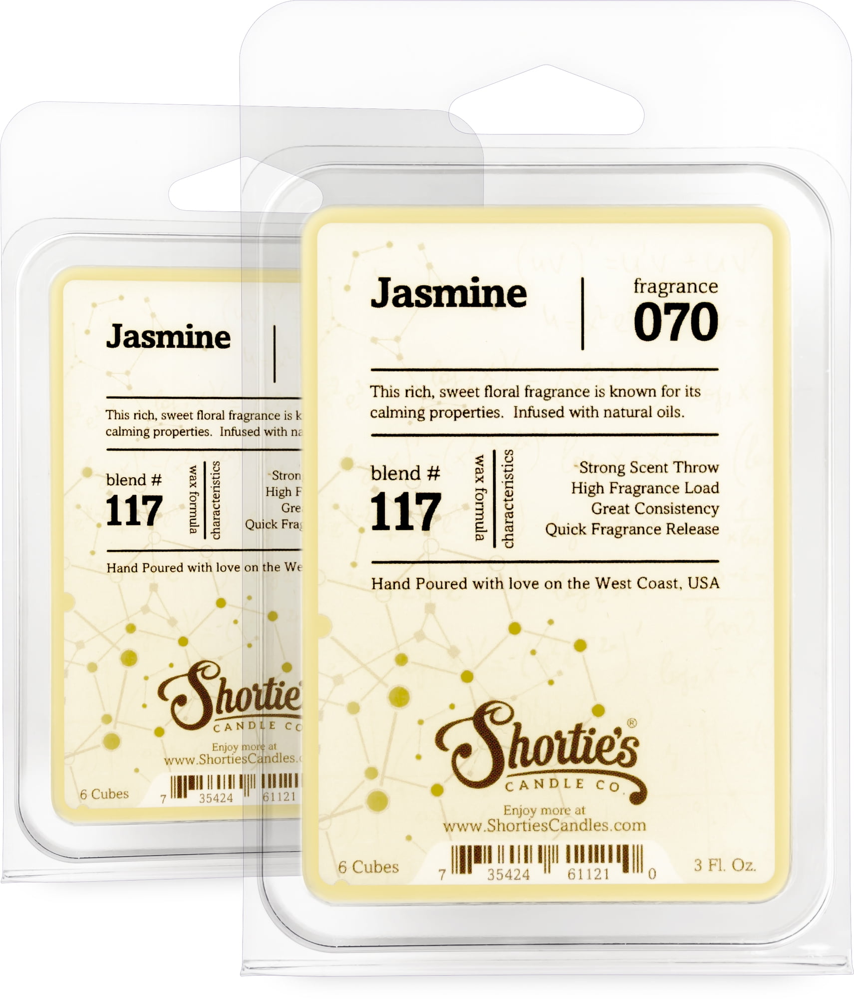 100% Soy Wax Tarts 3.2 oz Highly Scented Free Shipping Jasmine Vanilla 