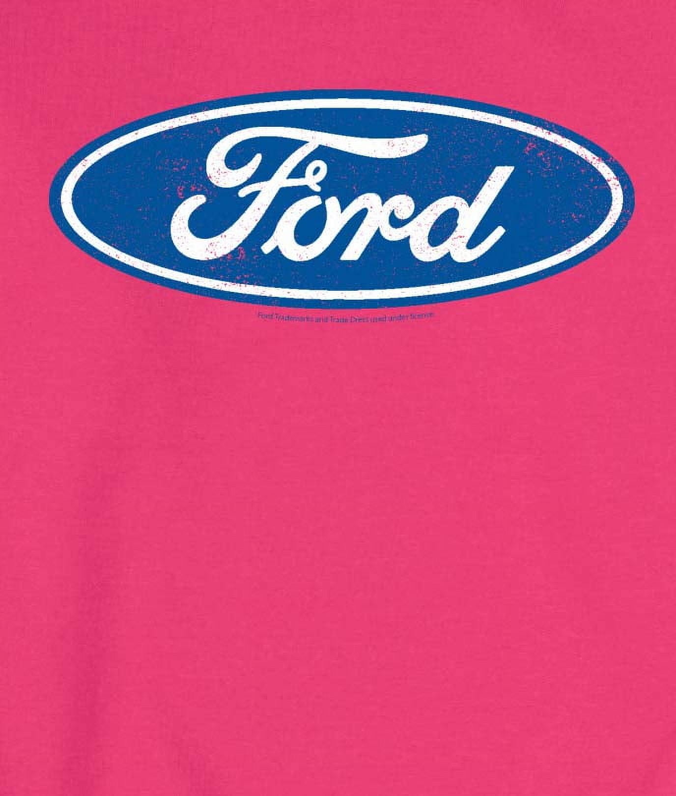 Ford - Ford Full Color Logo - Men's Crew Fleece Pullover Sweatshirt