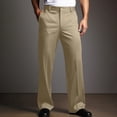 thumbnail image 2 of Men's Running Sports Pants Elastic Comfortable Men Sweatpants Jogger Tracksuit Trousers Men's Straight Sweatpants Wide Leg Cotton Track Pants Training Fitness Pants Men, 2 of 4