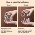 thumbnail image 3 of Hamster Sand Bath Box | Apples-shaped Hamster Sand Bath Box | Transparent Small Pets Sand Bath Box Suitable For Hamsters Mice Lemming Gerbils Or  Small Pets, 3 of 6
