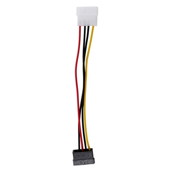 Power Female to Molex Male Adapter Converter Cable, 6Inch