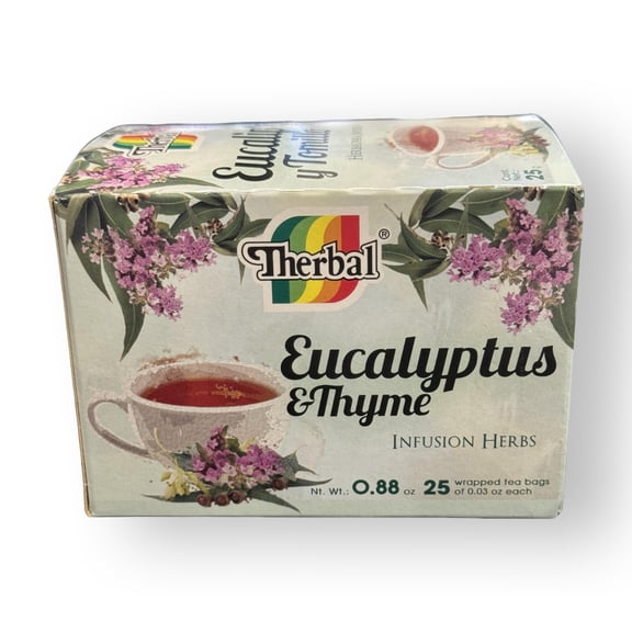 Therbal Eucalyptus & Thyme Infusion Herb Nt Wt 0.88oz 25 Bags/Eucalipto & Tomillo 25 Bags 1g c/u