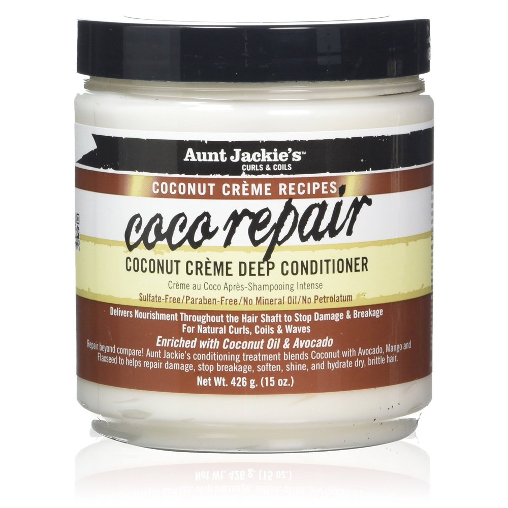 Aunt Jackies Coco Repair Deep Conditioner, Coconut Creme 15 Oz
