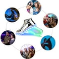 thumbnail image 5 of Light Up Shoes Men Women LED Shoes High Top Adult Light Up Sneakers Glow in The Dark Shoes with USB Recharging for Dancing Parties, 5 of 13