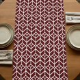 thumbnail image 5 of Table Runners 72 Inches Long Dress Scarves, Geometric Farmhouse Kitchen Table Runner, Coffee Tablerunners, Modern Abstract Lines Texture Red 14x72 Inch, 5 of 9