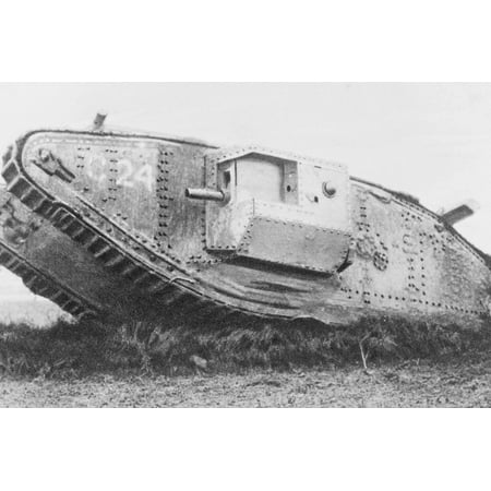 Art Print Tank Top - British Tank from First World War Print Wall Art
