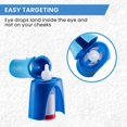 thumbnail image 2 of Eye drop aid - Eye drop bottle guide - Eye drop guide - Liquid dispensing guide - Eye drop support - Aid - Reusable - Anti-shake function - 8*5.4*3.2 cm - Fits most standard eye drop bottles - Blue, 2 of 6