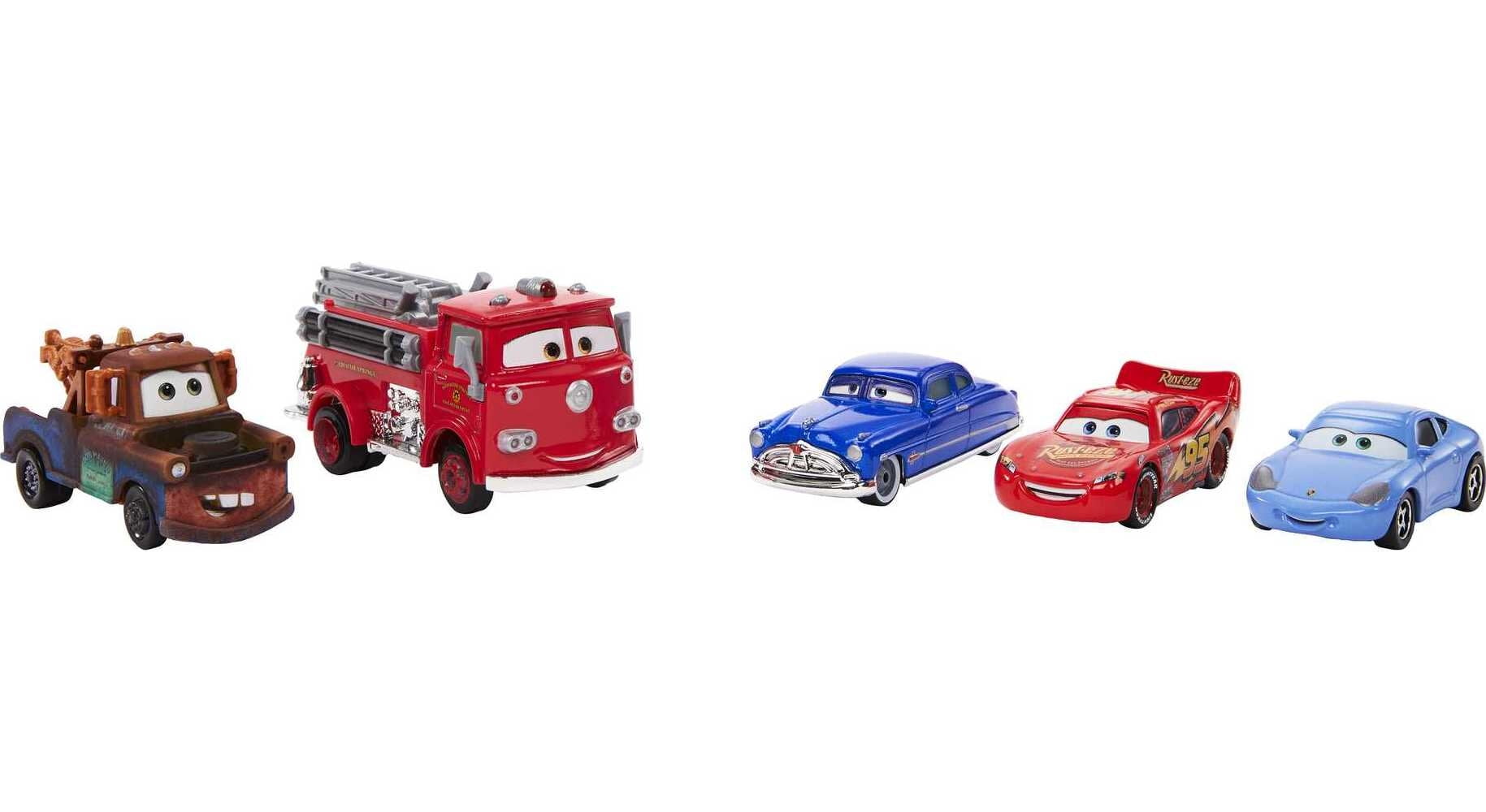 Disney Pixar Cars: Mater & McQueen 5-Pack Collection with 4