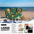 thumbnail image 5 of Wukai Vegan Print Zipper Bag,large Beach Tote Bag,Waterproof Sandproof Bag,Grocery and Picnic Tote Travel Bag, 5 of 5