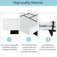 thumbnail image 6 of Gzxs Coffee Table with 4 Hidden Storage Compartments, Unique Design Square Cocktail Table with Extendable Sliding Tabletop, UV High-Gloss Design Center Table for Living Room, 31.5"x 31.5" White, 6 of 10