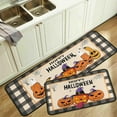 thumbnail image 3 of Halloween Pumpkin Kitchen Rug Set of 2 Washable Non Slip, Holiday Farmhouse Party Floor Mat for Home Kitchen Decorations, Sink, Office, Laundry 17"x47"+17"x30", 3 of 6