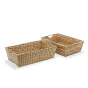 MoDRN Naturals Large Woven Underbed Storage Basket, Set of 2